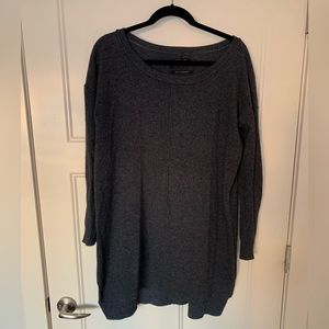 All Saints 100% cashmere sweater tunic dress. Charcoal grey., size 6 fits large.